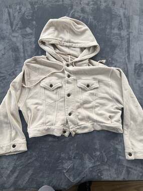 Free People Dreamers Cropped Hooded Jacket